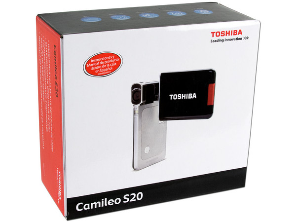 Cámara de Video Full HD Toshiba Camileo S20, graba en Memorias SDHC.