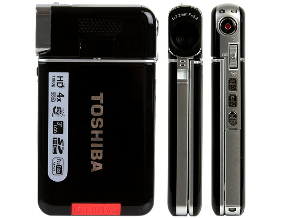 Cámara de Video Full HD Toshiba Camileo S20, graba en Memorias SDHC.