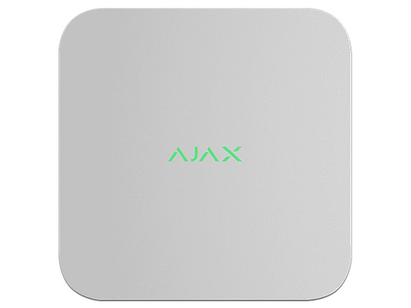 NVR Ajax NVR (8ch) (9NA) de 8 Canales IP. Soporta Discos Duros de hasta 16TB (No Incluido). Color Blanco.
