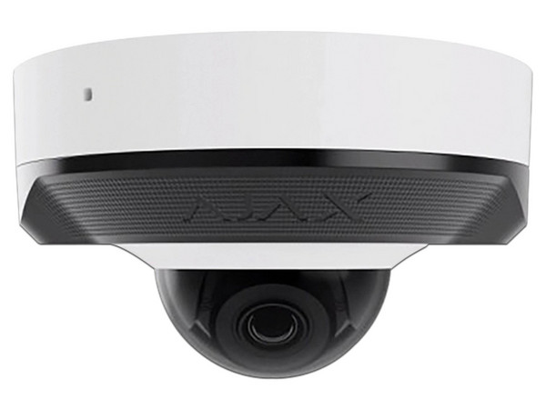 Cámara IP Tipo Mini Domo Ajax DOMECAMMINI5MP de 5MP (2880 x 1620), Lente de 2.8mm, IR hasta 15m, IP65. Color Blanco.