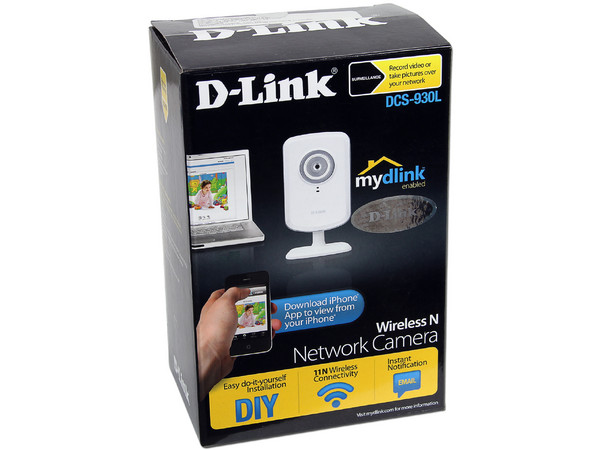 Cámara Web IP D-Link DCS-930L Wireless-N para Monitoreo del hogar y oficina por Internet.