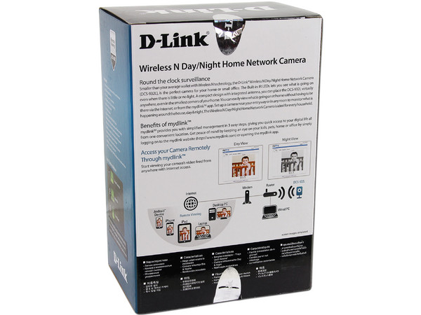 Cámara Web IP D-Link DCS-932L Wireless-N para Monitoreo Doméstico por Internet, Día/Noche (con cámara Infrarroja).