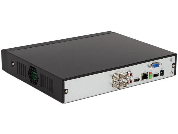 Kit de Seguridad Dahua con DVR XVR4104HSXKIT de 4 canales y 4 cámaras tipo Bala HFAW1000R28S3, IR hasta 20m, no incluye Disco duro.
