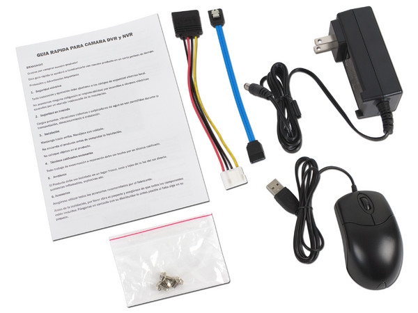Kit de Seguridad Dahua con DVR XVR4104HSXKIT de 4 canales y 4 cámaras tipo Bala HFAW1000R28S3, IR hasta 20m, no incluye Disco duro.