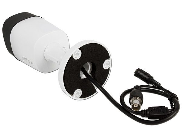 Kit de Seguridad Dahua con DVR XVR4104HSXKIT de 4 canales y 4 cámaras tipo Bala HFAW1000R28S3, IR hasta 20m, no incluye Disco duro.
