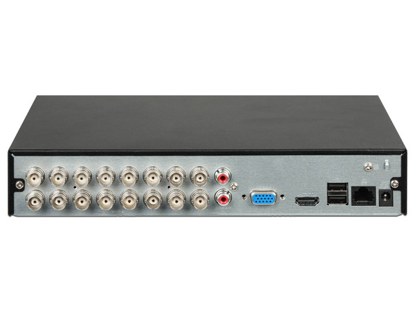 DVR Dahua DAH-DH-XVR1B16-I/T WizSense de 16 canales 1080P, soporta HDCVI / AHD / TVI / CVBS / IP, 1 x SATA (hasta 16 TB) no incluye disco duro.