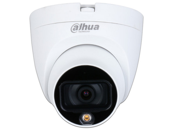Cámara Domo DAHUA HAC-HDW1209TLQN-A-LED, Full Color 2 MP, Lente 2.8 mm, 103 Ángulo, Micrófono Integrado, LED 20 m, Starlight, DWDR, IP67.