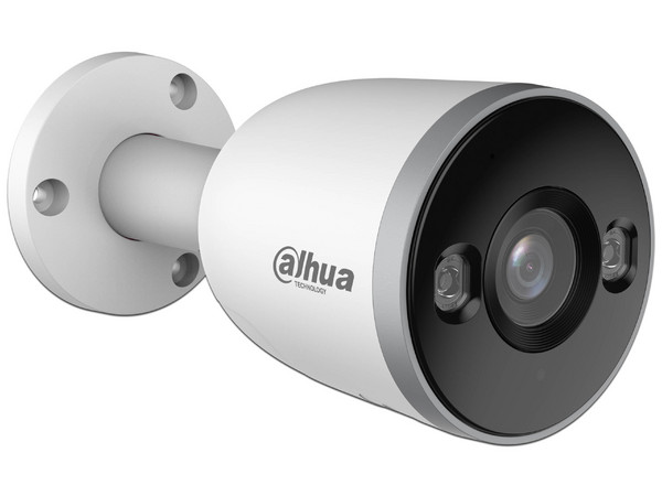 Cámara IP Tipo Bala Dahua DH-F3D-IL de 3MP (2304 x 1296), Lente de 2.8mm, IR de Hasta 30m, IP67, Ranura MicroSD. Color Blanco.