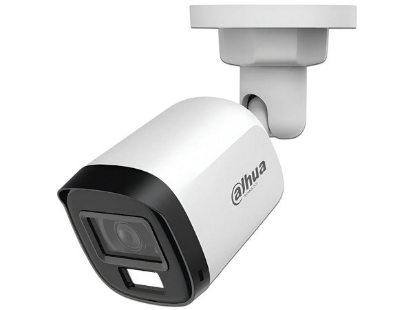 Cámara Tipo Bullet DAHUA HAC-B1A21N-U-IL-A de 2MP, HDCVI X Plus, Lente 2.8mm, Iluminación Dual 30m IR y 20m Luz Visible, Micrófono Integrado, Exterior.