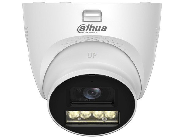 Cámara Tipo Domo Dahua DH-HAC-HDW1200TQN-IL-T de 2MP (1920 x 1080), Lente de 2.8mm, Iluminación de hasta 40m, IP67, Color Blanco.
