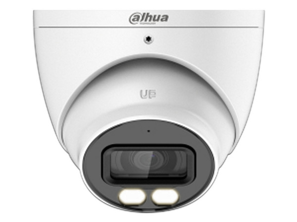 Cámara de Vigilancia tipo Domo Eyeball Dahua HAC-HDW1809TN-A-LED de 8MP (3840 x 2160 4K), Iluminación hasta 40m, IP67.