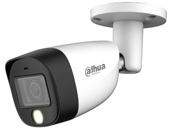 Cámara Tipo Bala Dahua DH-HAC-HFW1209CMN-A-LED-S3 de 2MP (1920 x 1080), Lente de 2.8mm, Iluminación de hasta 20m, IP67, Color Blanco.