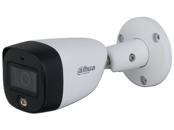 Cámara Tipo Bala Dahua DH-HAC-HFW1209CMN-A-LED-S3 de 2MP (1920 x 1080), Lente de 2.8mm, Iluminación de hasta 20m, IP67, Color Blanco.