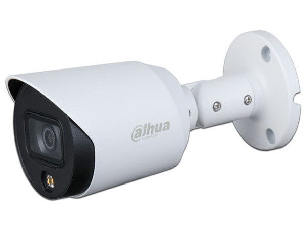 Cámara Tipo Bala Dahua DH-HAC-HFW1239TN-A-LED-0360B-S3 de 2MP (1920 x 1080), Lente de 2.8mm, Iluminación LED de hasta 20m, Color Blanco.