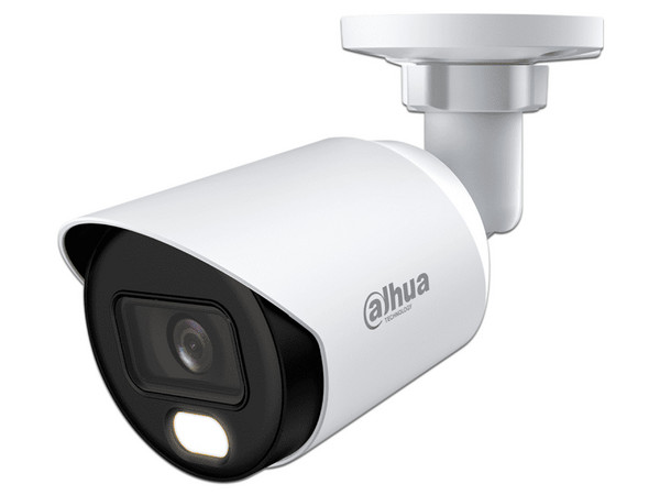 Cámara Tipo Bala Dahua DH-HAC-HFW1239TN-A-LED-0360B-S3 de 2MP (1920 x 1080), Lente de 2.8mm, Iluminación LED de hasta 20m, Color Blanco.
