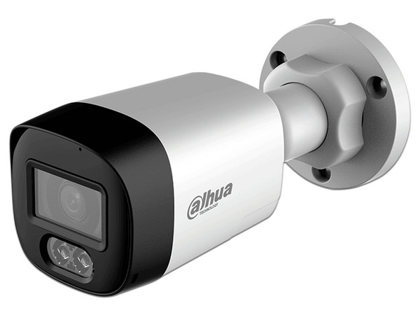 Cámara IP Tipo Bala Dahua DH-HAC-HFW1500RLN-IL-T de 5MP (2880 x 1620), Lente de 2.8mm, IR hasta 30m, IP67. Color Blanco.