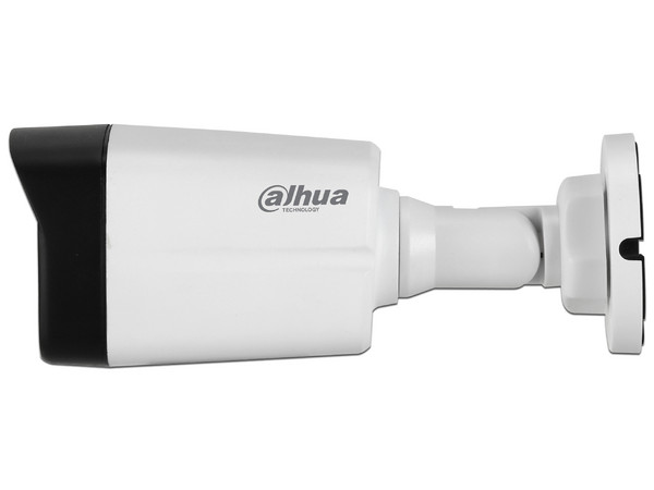 Cámara Tipo Bullet Dahua HAC-HFW1500TLN-A-028 de 5MP, IR hasta 40m, IP67, Microfono Integrado.
