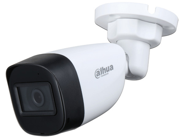 Cámara de Vigilancia Dahua  DH-HAC-HFW1801CN-A de 8MP (3840 x 2160p), Lente de 2.8mm, IR de hasta 20m, IP67. Color Blanco
