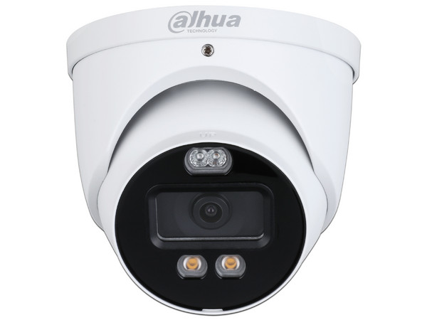Cámara de vigilancia tipo Domo Dahua HAC-ME1809H-A-PV, 4K, Lente de 2.8mm, IR hasta 40m, Micrófono integrado, IP67.