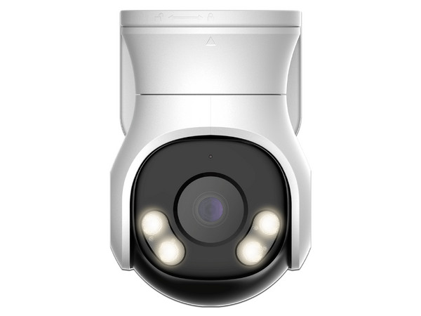 Cámara PTZ Tipo Domo Dahua DH-HAC-PT1239AN-A-LED de 2MP, Lente de 2.8mm, Luz Blanca hasta 40, Micrófono Integrado, IP66, Color Blanco.