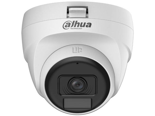 Cámara Domo DAHUA HAC-T1A21N-U-IL-A, 2MP, Lente 2.8mm, Iluminación Dual Inteligente, Micrófono Integrado.