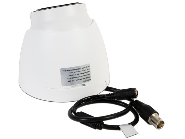 Cámara de vigilancia tipo domo Dahua HDW1239TL-A-LED de 2MP con lente fijo de 2.8mm.