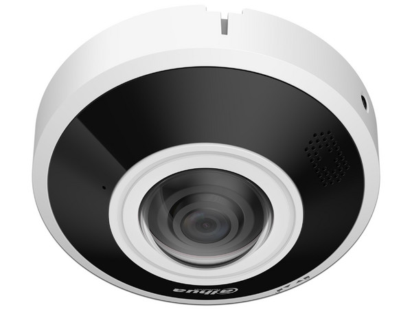 Cámara IP Fisheye Dahua DH-IPC-EBW5641P-AS de 6MP (2560 x 2560), IR de Hasta 15m, H.265, Ranura MicroSD. Color Negro.