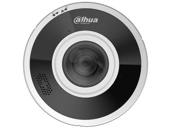Cámara IP Fisheye Dahua DH-IPC-EBW5641P-AS de 6MP (2560 x 2560), IR de Hasta 15m, H.265, Ranura MicroSD. Color Negro.