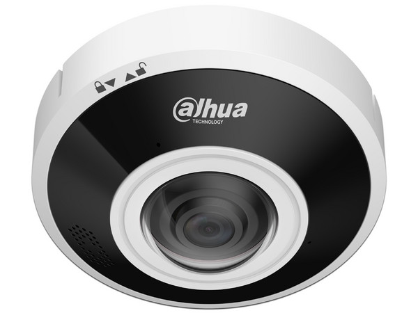 Cámara IP Fisheye Dahua DH-IPC-EBW5641P-AS de 6MP (2560 x 2560), IR de Hasta 15m, H.265, Ranura MicroSD. Color Negro.