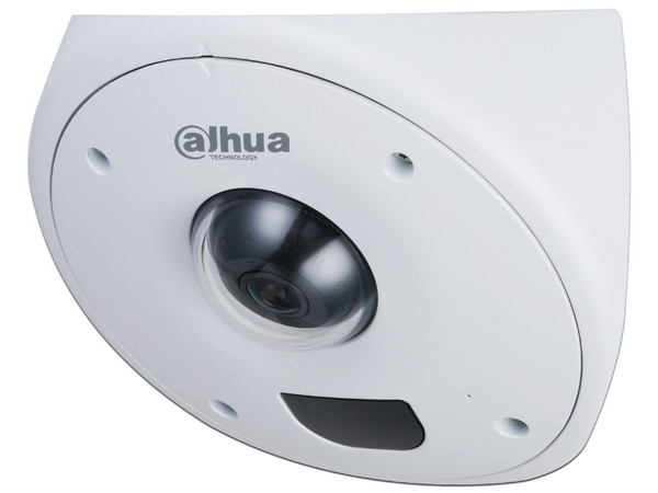 Cámara IP tipo Domo de 4 megapixeles Dahua para Montaje en Esquinas, Lente de 2.5 mm, IR de 10 Metros, Antivandálica.