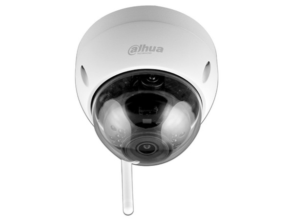 Cámara IP de videovigilancia tipo domo Dahua DH-IPC-HDBW1235EN-W-0280B-S2 de 2MP, IR hasta 30m, IP67, IK10, Wi-Fi.
