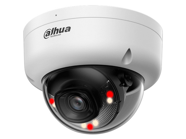 Cámara IP Tipo Domo Dahua DH-IPC-HDBW1239E1-A-IL de 2MP, Lente 2.8mm (1920 x 1080p), IR de hasta 30m, IP67, PoE. Color Blanco.