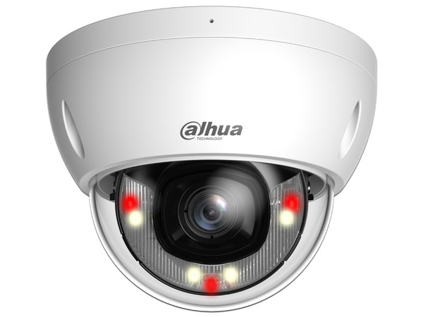 Cámara IP Domo, 4 Megapíxeles, Lente 2.8 mm, Ángulo de Visión 101, Dual Light 30 Metros, WizSense, Protección Perimetral, SMD Plus, Ranura para Micro SD, PoE, IP67, IK10.