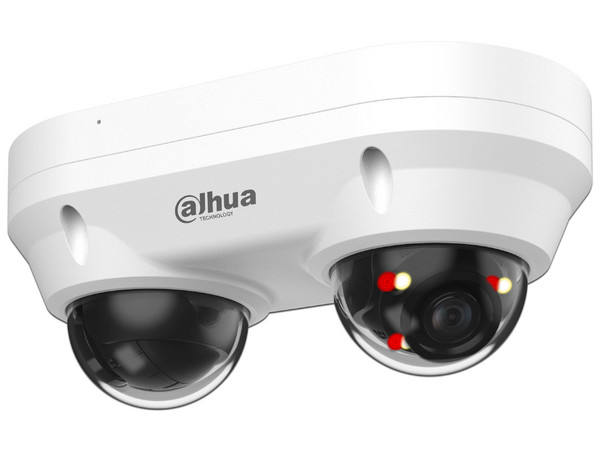 Cámara Tipo Domo Dual IP DH-IPC-HDBW2449F-AS-E2-IL de 4MP  (2688 x 1520), Lente de 2.8mm, IR hasta 30m, Color Blanco.