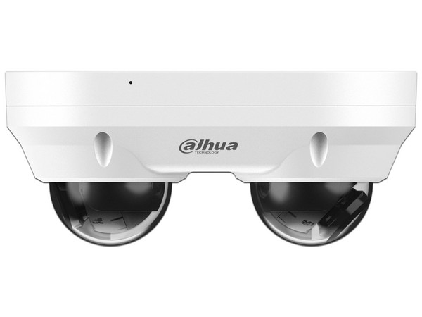Cámara Tipo Domo Dual IP DH-IPC-HDBW2449F-AS-E2-IL de 4MP  (2688 x 1520), Lente de 2.8mm, IR hasta 30m, Color Blanco.