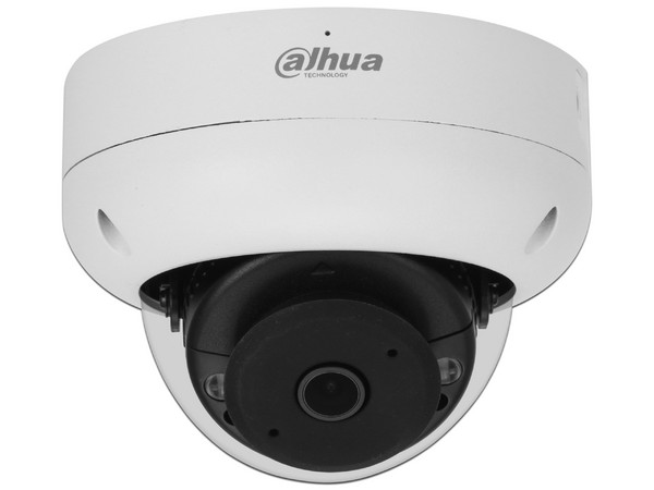 Cámara IP tipo Domo Dahua  DH-IPC-HDBW3441R-AS-P de 4MP, Lente Fijo de 2.1mm (2880 x 1620p), IR de hasta 15m, PoE. Color Blanco