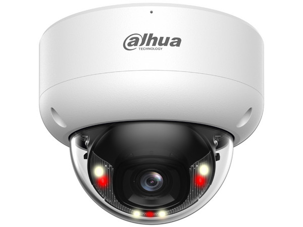 Cámara IP Tipo Domo Dahua DH-IPC-HDBW3449E-AS-IL de 4MP (2688 x 1520), Lente de 2.8mm, IR hasta 40m, IP67, Color Blanco.