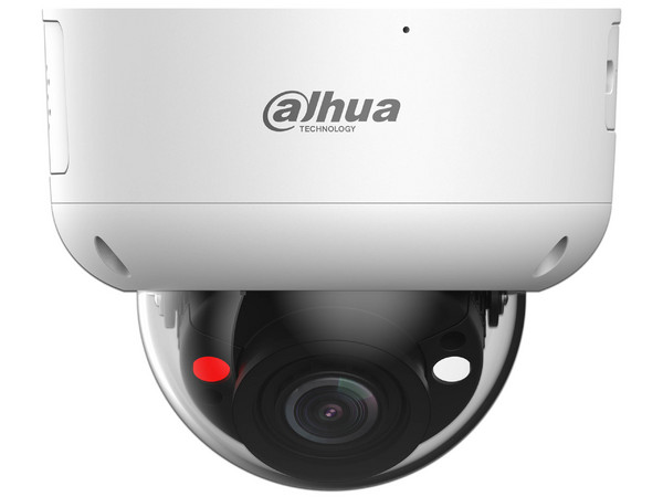 Cámara IP Tipo Domo Dahua DH-IPC-HDBW3849R1-ZAS-PV-S5 de 8MP (3840 x 2160), Lente de 2.8mm, IR hasta 50m, IP66, Color Blanco.