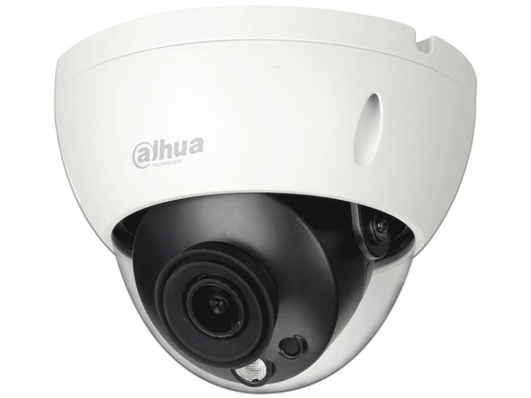 Cámara de vigilancia DAHUA IPC-HDBW5241R-ASE-NI, Resolución Full HD 1080P, Visión nocturna hasta 40m , con IA, Lente de 3.6mm, Color Blanco.