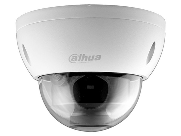 Cámara IP de vigilancia Dahua tipo Domo de 4MP, IR hasta 30m, IP67, PoE.