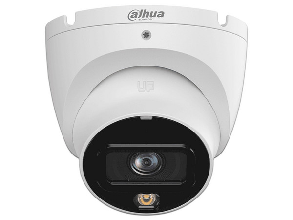 Cámara IP Tipo Domo DH-IPC-HDW1839T-A-IL de 8MP (3840 x 2160), Lente de 2.8mm, IR hasta 30m, IP67, Color Blanco.