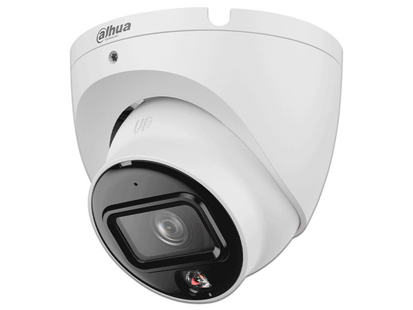 Cámara IP Tipo Domo DH-IPC-HDW1839T-A-IL de 8MP (3840 x 2160), Lente de 2.8mm, IR hasta 30m, IP67, Color Blanco.