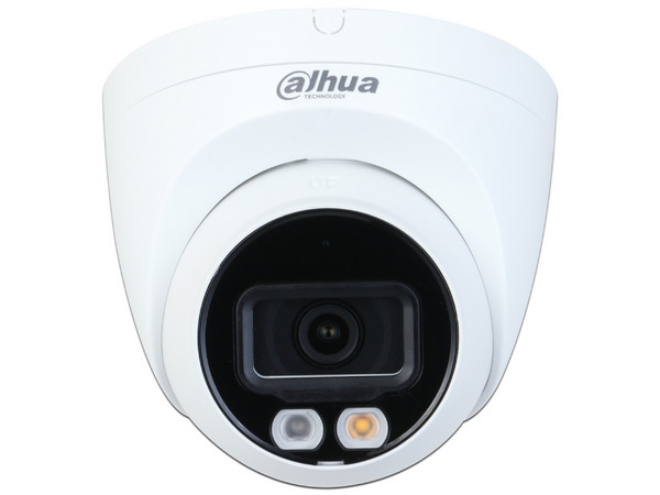 Cámara de Vigilancia tipo Domo Dahua IPC-HDW2449T-S-IL de 4MP (2688 x 1520), IR hasta 30m, Iluminador Dual, Protección IP67, Micrófono Integrado.