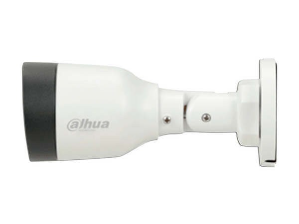 Cámara de Vigilancia IP Tipo Bala Dahua DH-IPC-HFW1230S1-A-S5 de 2MP (1920 x 1080), IR Hasta 30m, Lente de 2.8mm, Micrófono Integrado, Color Blanco.