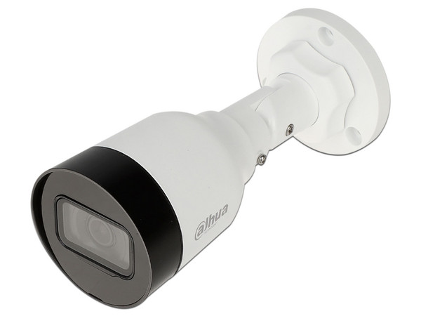 Cámara IP de vigilancia Dahua IPC-HFW1230S1-S4 tipo Bullet de 2MP, Lente de 2.8mm, IR hasta 30m, IP67.