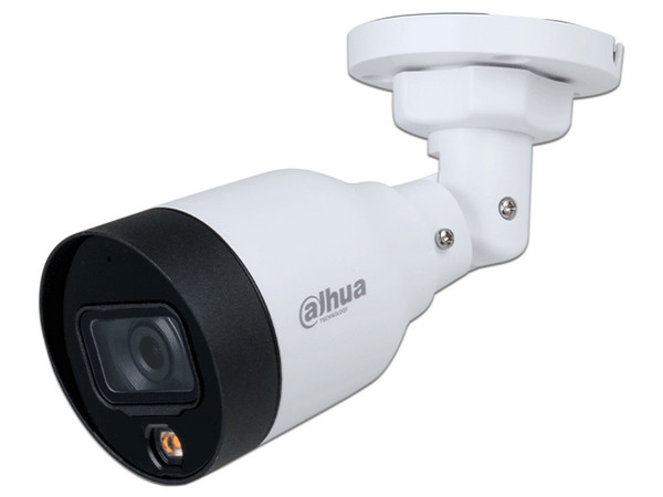 Cámara IP Tipo Bala Dahua DH-IPC-HFW1239S1P-LED-0280B de 2MP (1920 x 1080), Lente de 2.8mm, IR de Hasta 10m. Color Blanco.