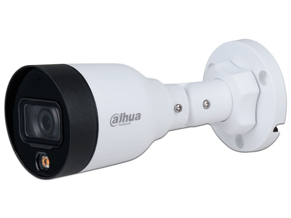 Cámara IP Tipo Bala Dahua DH-IPC-HFW1239S1P-LED-0280B de 2MP (1920 x 1080), Lente de 2.8mm, IR de Hasta 10m. Color Blanco.
