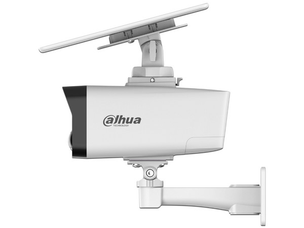 Dahua IP Bullet 4G 4MP IPC-HFW2441DG-4G-SP-B Panel Solar Iluminador Dual IP67.