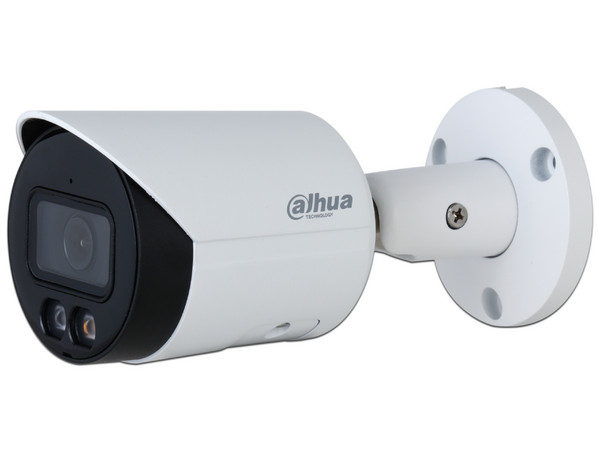 Cámara IP de Vigilancia Tipo Bullet Dahua DH-IPC-HFW2449S-S-IL de 4MP, Lente Fijo 2.8mm (2688 x 1520p), IR de hasta 30m, PoE. Color Blanco