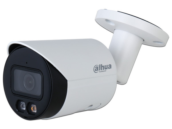 Cámara IP de Vigilancia Tipo Bullet Dahua DH-IPC-HFW2449S-S-IL de 4MP, Lente Fijo 2.8mm (2688 x 1520p), IR de hasta 30m, PoE. Color Blanco